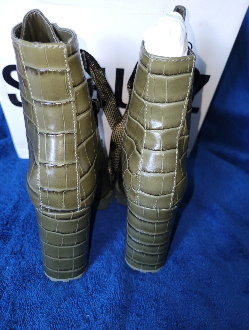 Schutz Miliary Green Boot - Picture 5 of 9